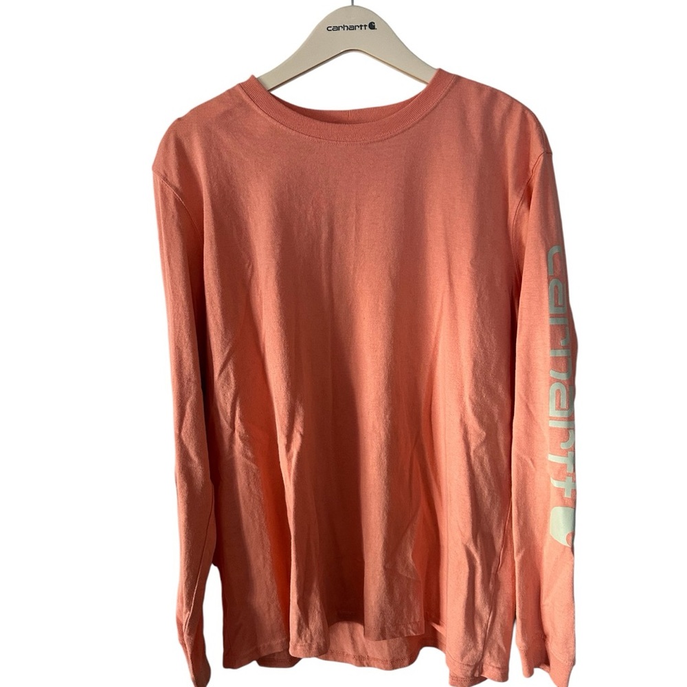 WOMEN'S LOOSE FIT HEAVYWEIGHT LONG-SLEEVE LOGO SLEEVE GRAPHIC T-SHIRT